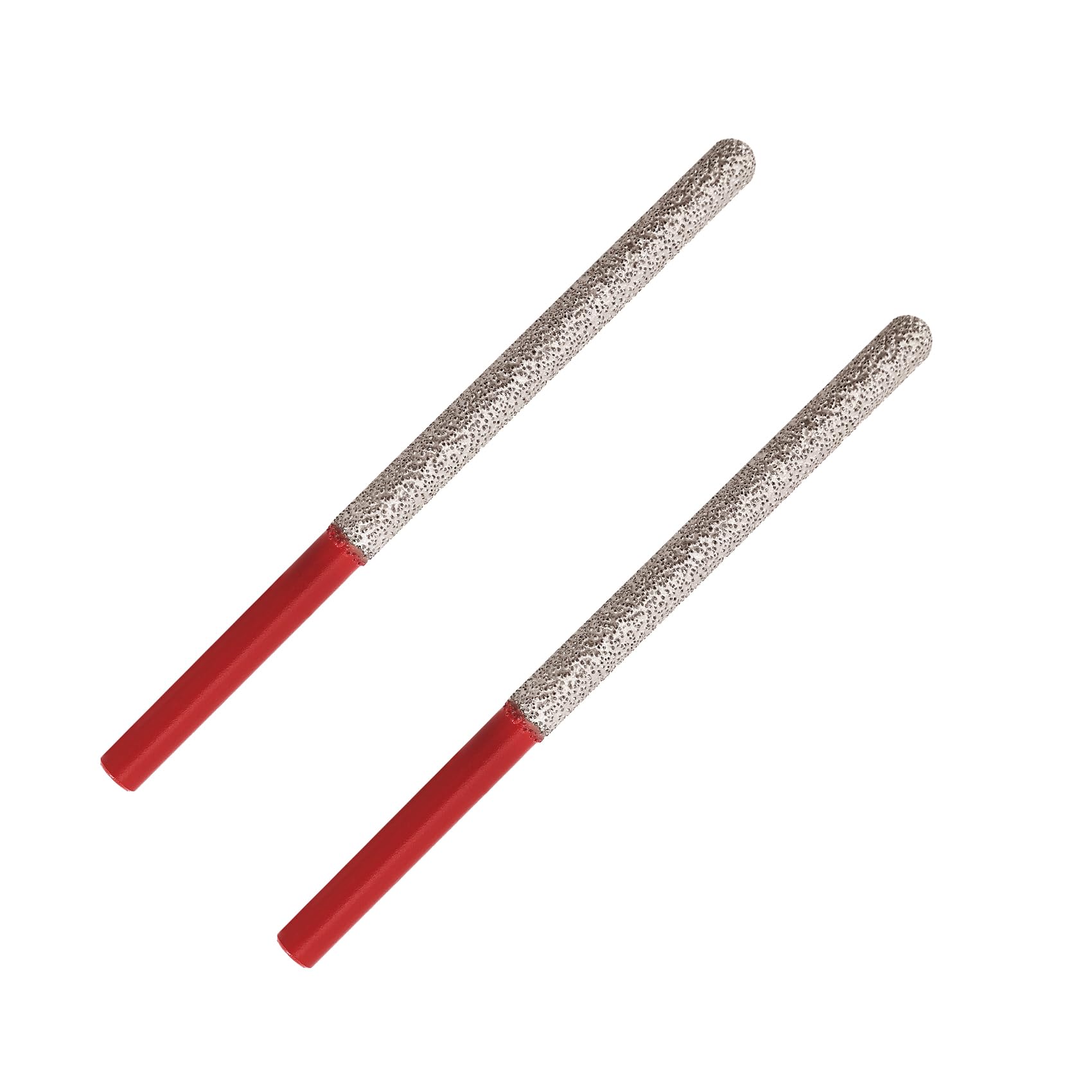 FOCSTOL Diamond Mortar Raking Bit - 2pcs 7.2mm x 74mm Diamond Mortar Router with Round Shank for Mortar Raking Tuck Pointing Masonry Brick Removal
