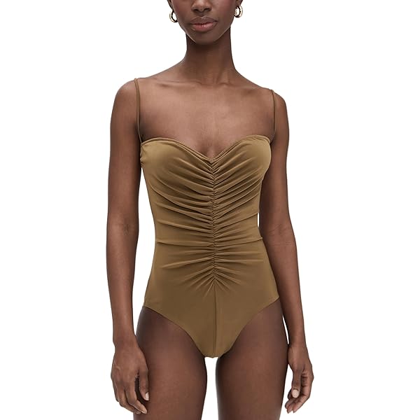 Norma Kamali Women's Cross Halter Mio One Piece, Black, XS at