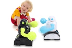 Depisuta Remote Control Battle Robots for 2 Players, 2.4G Wireless RC Fighting Robots Game Set with LED Lights & Sounds, Elec