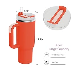 YOUEXPERT 40 oz Tumbler with Handle and Straw