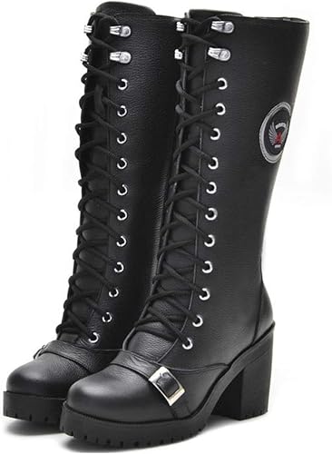 coturno motociclista feminino