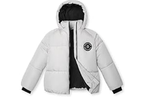 maoo garden Girls Puffer Winter Jacket Fleece Lining Heavyweight Water-Resistant Coat for Big Kids