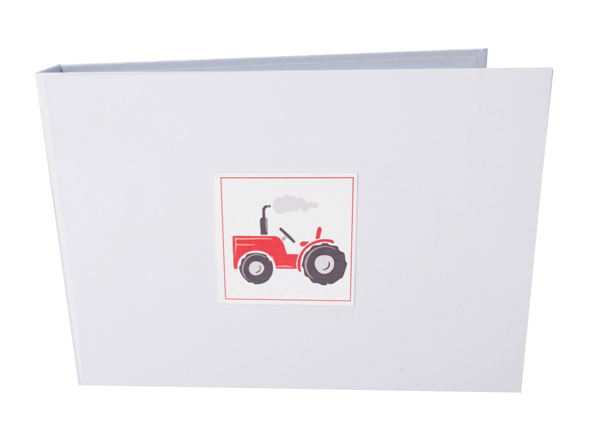 white cotton cards Red Tractor Tiny Value Photo Album, 17.5 x 2.5 x 12.5 cm