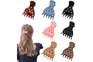 7 Pack Claw Clips for Thick Thin Hair Roller Jaw Clamps Volume Curly Hair Claw Root Lifting Nonslip Hair Clip for Women Girls