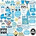 Baby Shower Boy Photo Booth Props - 53 Pieces - Baby Shower Decorations, Gifts, Favors and Supplies for Boy - Pregnancy Announcement - Gender Reveal Party
