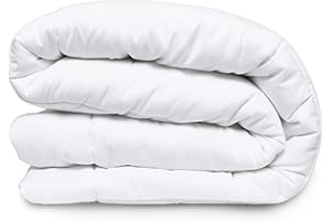 Danjor Linens Duvet Insert Queen - Lightweight Down Comforter for Queen Size Bed - Cooling, Microfiber, Down Alternative Fill - Machine Washable, White﻿