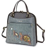 CHALA Convertible Backpack Purse - Women Convertible Shoulder Purse with Adjustable Strap