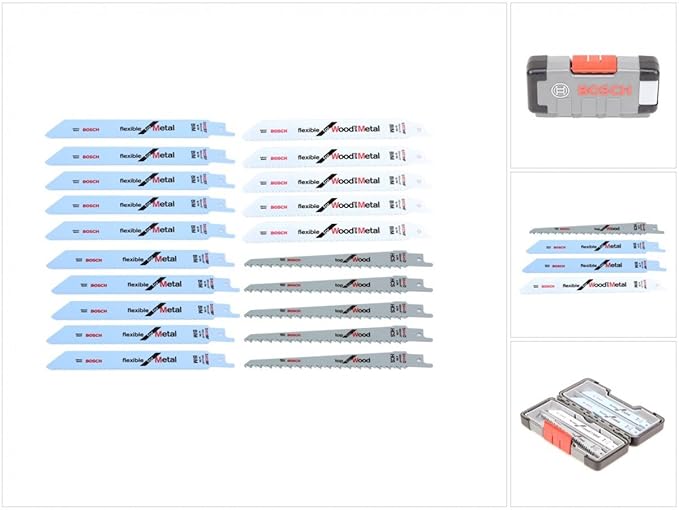 Bosch 20-tlg. Säbelsägeblätter ToughBox Top Seller for Wood and Metal 2607010902