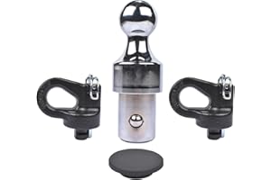Lamerto 60692 Puck System Gooseneck Hitch Kit Replacement for Ford GM Nissan Chevy, 38,000 lbs. GTW, 2-5/16-Inch Ball, Pucks Required # 60639