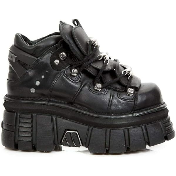 Amazon.com: New Rock NewRock 106 S1 Unisex Metallic Black Classic