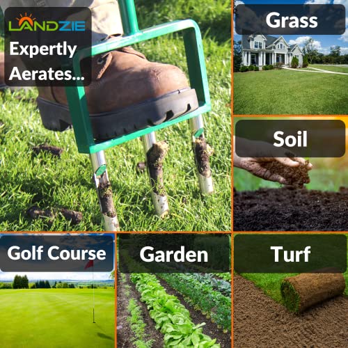 Landzie Fork Lawn Aerator Manual Coring Tool 42 Inch Heavy Duty