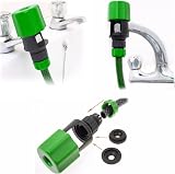 QRJ Kitchen Tap Hose Connector Green ABS 11x5.5x5.5cm Universal view 5