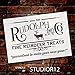 Rudolph and Co. Stencil by StudioR12 | Reindeer Treats Christmas Word Art - Reusable Mylar Template | Painting, Chalk | Use for Crafting DIY Christmas Signs for Holiday Décor (13