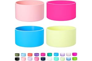 LONPARRY 4-Pack Silicone Boot for Stanley Cup Rubber Bottom Sleeve Protector for Tumbler Car Travel Cup Cover