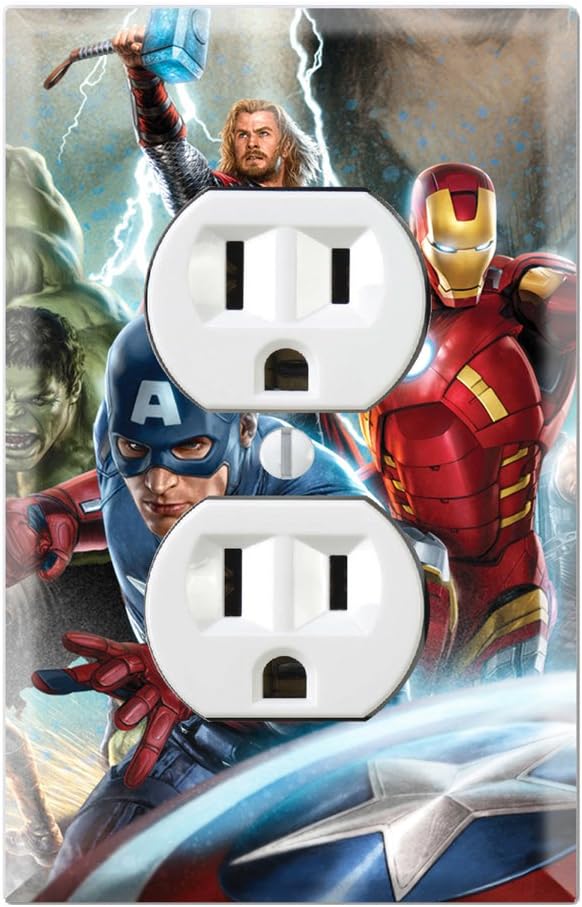 Avengers Decorative Duplex Outlet Wall Plate Cover