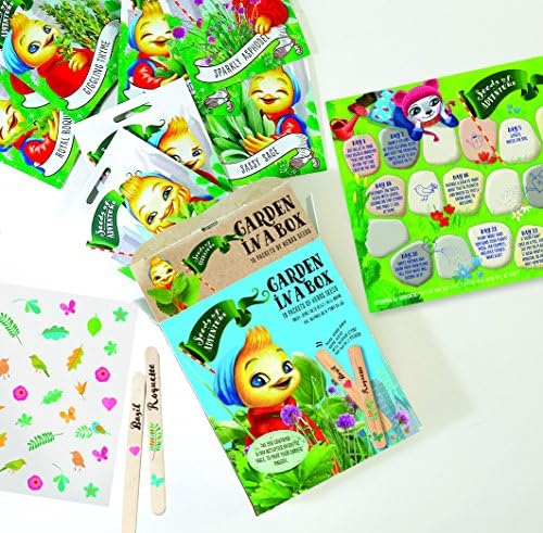 Seeds of Adventure My First Garden in a Box | DIY Kids Gardening Set (Herbs)