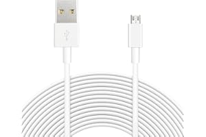 ANLINK 16.4ft 5M Power Extension Cable for Wyze Cam, YI Camera, Nest Cam, Blink, Netvue, Kasa Cam, Cloud Camera, Furbo Dog, Arlo Q, USB to Micro USB Extension Charging and Data Sync Cord