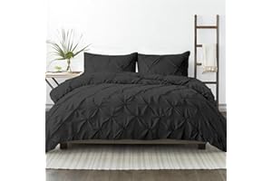 Kotton Culture 600 Thread Count Pinch Pleated Duvet Cover Only 100% Egyptian Cotton Breathable All Season Comforter Cover with Zipper Closure & Corner Ties Sateen Weave (Grey, Queen)