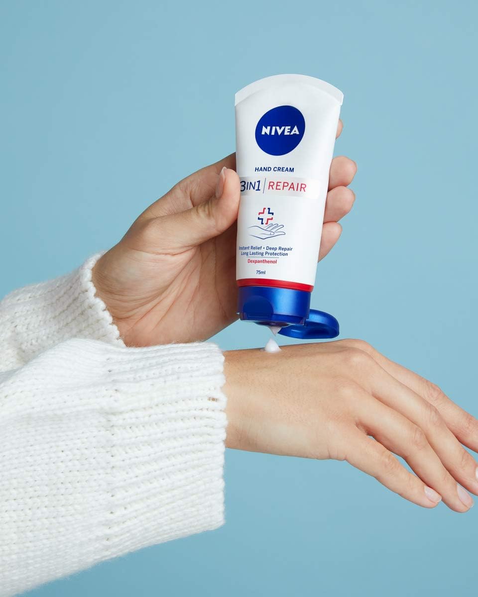 nivea 3 in 1 repair hand cream