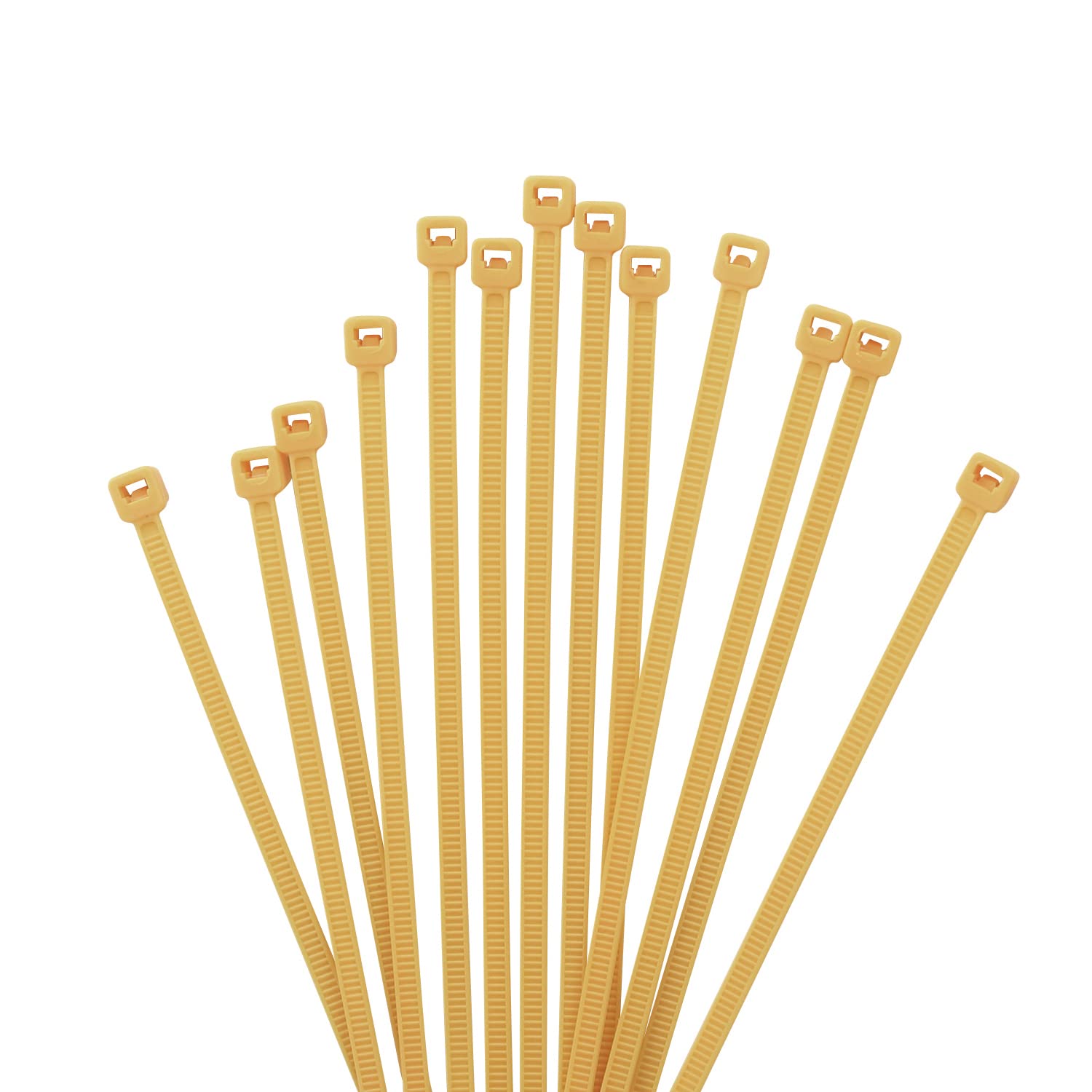XINGO 1000 PCS Gold Cable Ties, 100mm x 2.5mm, 18lb Strength, Small Tie Wraps Self-Locking Nylon Zip Ties for Indoor and Outdoor Use — image 1