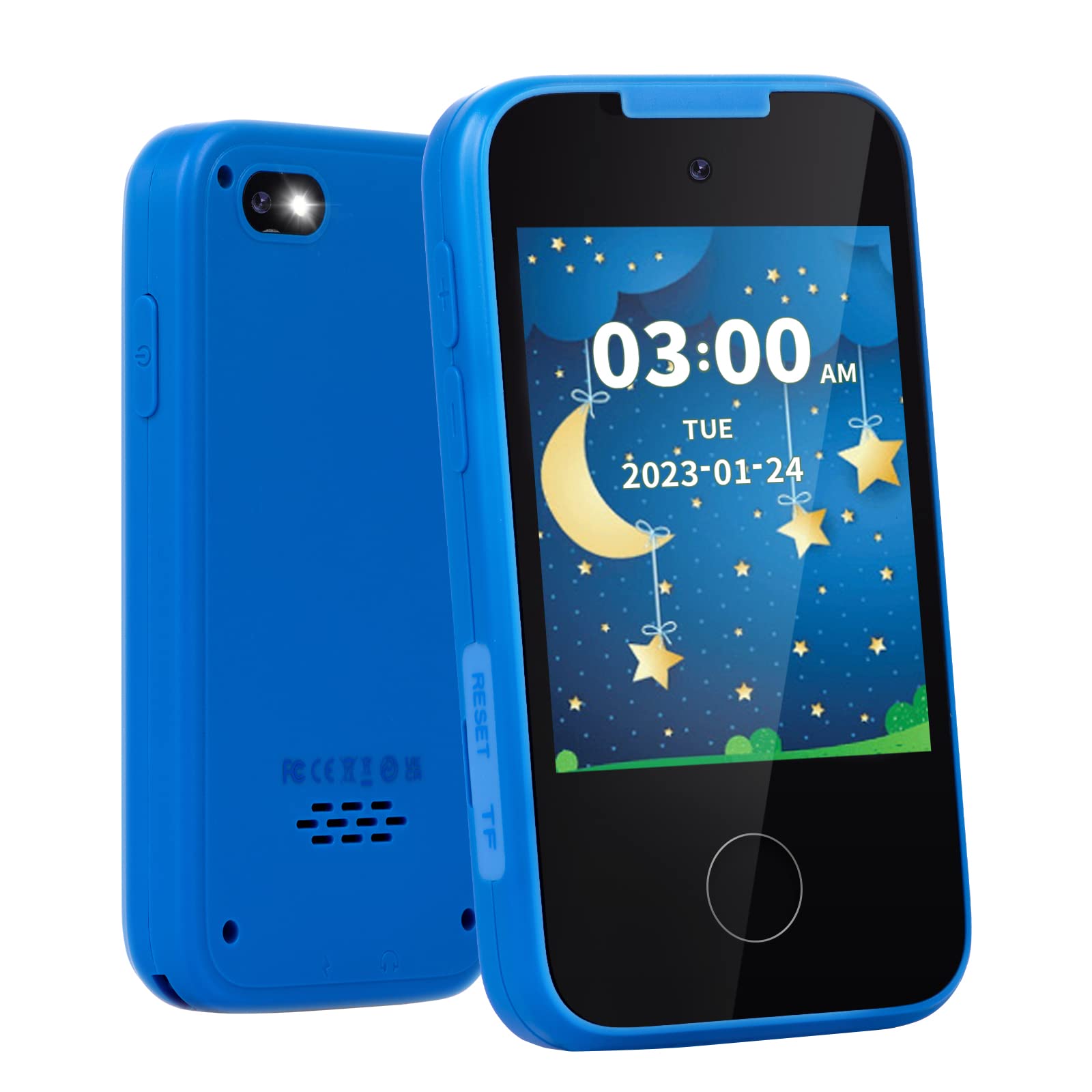 Photo 1 of Kids Phone Gifts and Toys for 3-8 Year Olds Boys, Toy Phone with Dual Camera, MP3 Music Player, Games, Habit Tracker Touchscreen Toddler Phone Learning Toy Birthday Gifts for Girls Age 3 4 5 6 7 8