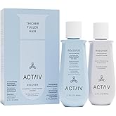 ACTIIV Recover Travel Duo For Men | Supports the Appearance of Fuller, Healthier-Looking Hair, Plant-Based, Color-Safe, Vegan, All Hair Types