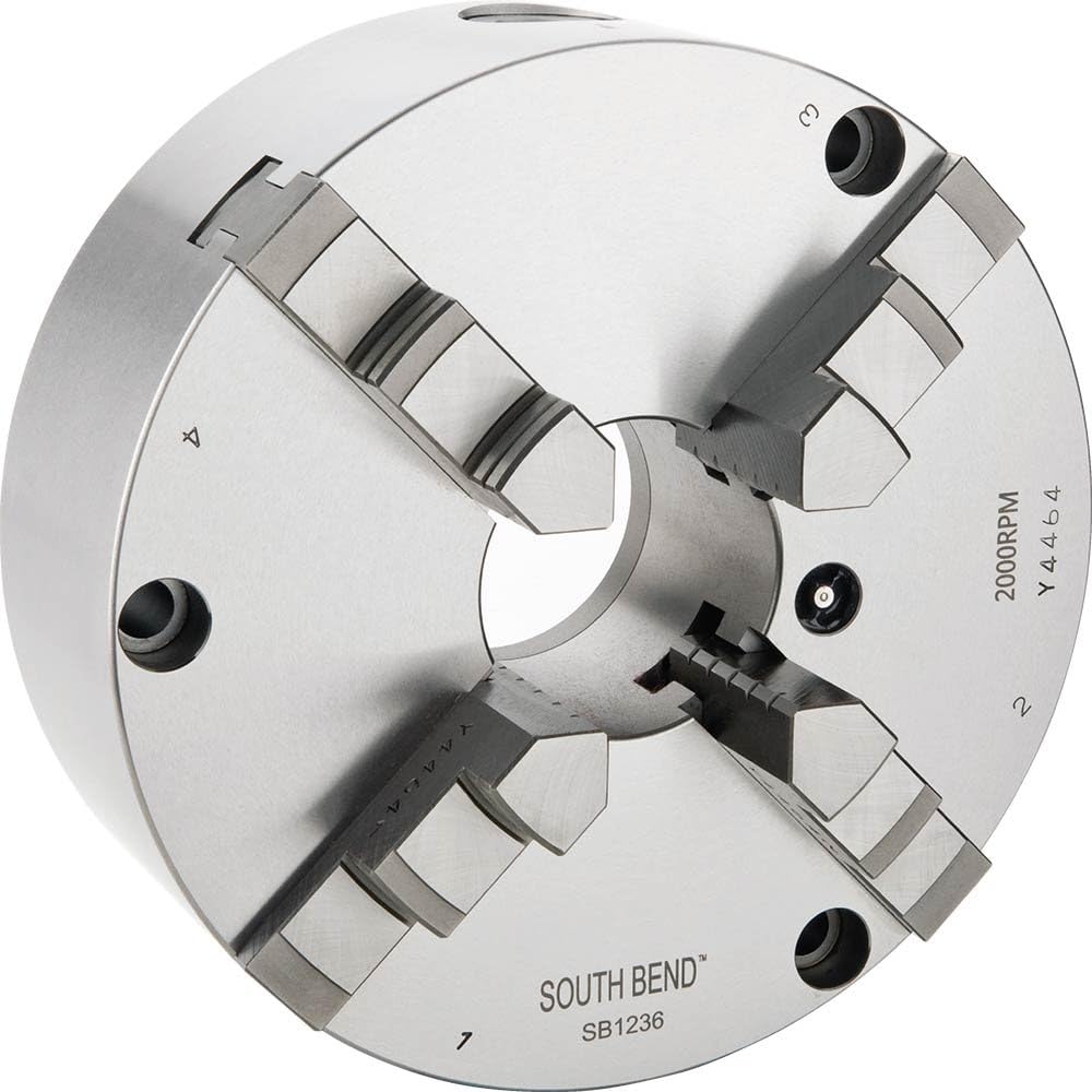 South Bend Lathe SB1236 9-Inch 4-Jaw Plain Back Scroll Chuck