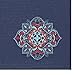 Gaiam Embroidered Yoga Mat, Floral Denim