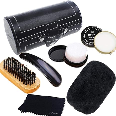 Amazon Co Jp 靴磨きセット Mocent 最新版 革靴 お手入れ 靴磨き コンパクトで便携帯 初心者もプロ並みに仕上がる ホーム キッチン