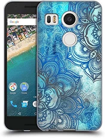 Official Micklyn Le Feuvre Lost In Blue A Daydream Made Visible Mandala 3 Soft Gel Case for LG Nexus 5X