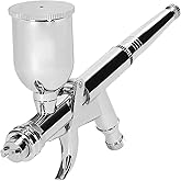 Airbrush Kit for Body Art Painting and Artwork Design with 0.5mm Nozzle, Adjustable Action Trigger Switch Design, and Spraying Ranges for Creative Painting Applications (T217)