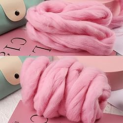 3.53oz Wool Roving Yarn, Fiber Roving Wool