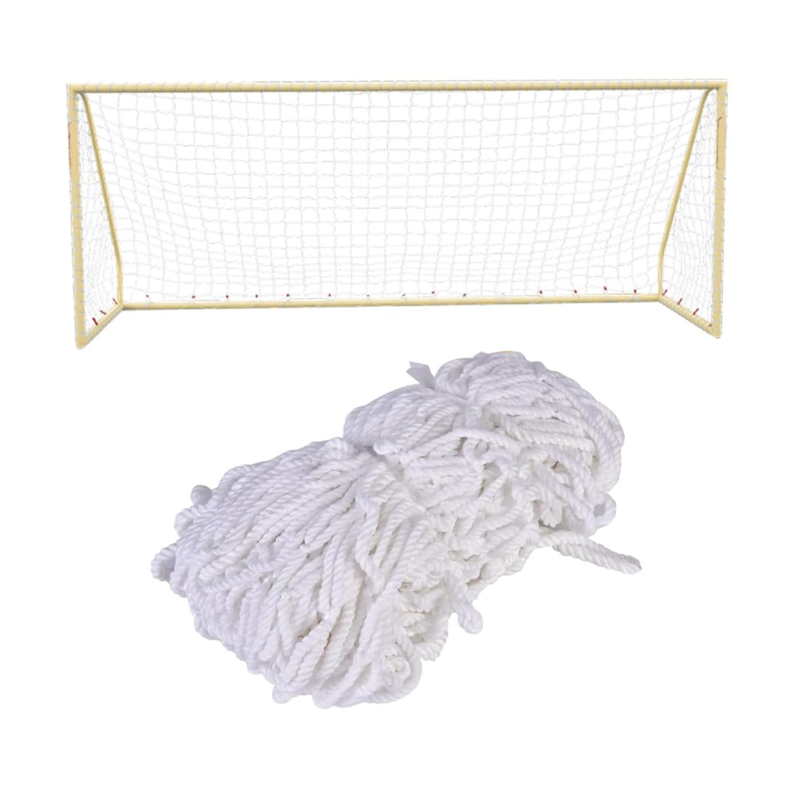 DEWIN Soccer Goal Post Net, Goal Football Netting Full Size Football Soccer Net Sports Replacement for Sports Match Training (6 x 4 ft)
