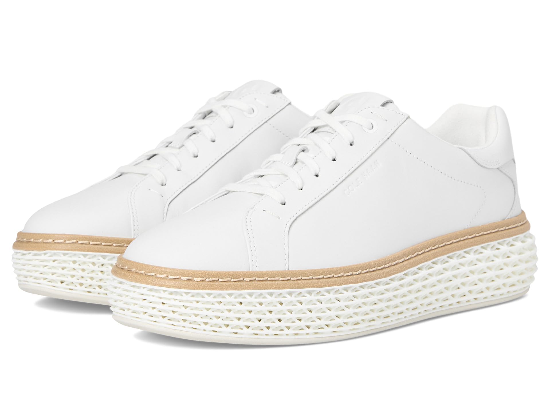 Cole Haan Women’s Grandpro Court Skyweave Sneakers, White/White, 6-B US