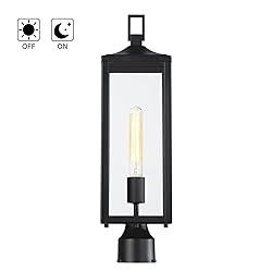 21.3 Inch Outdoor Lamp Post Light Fixture Dusk to