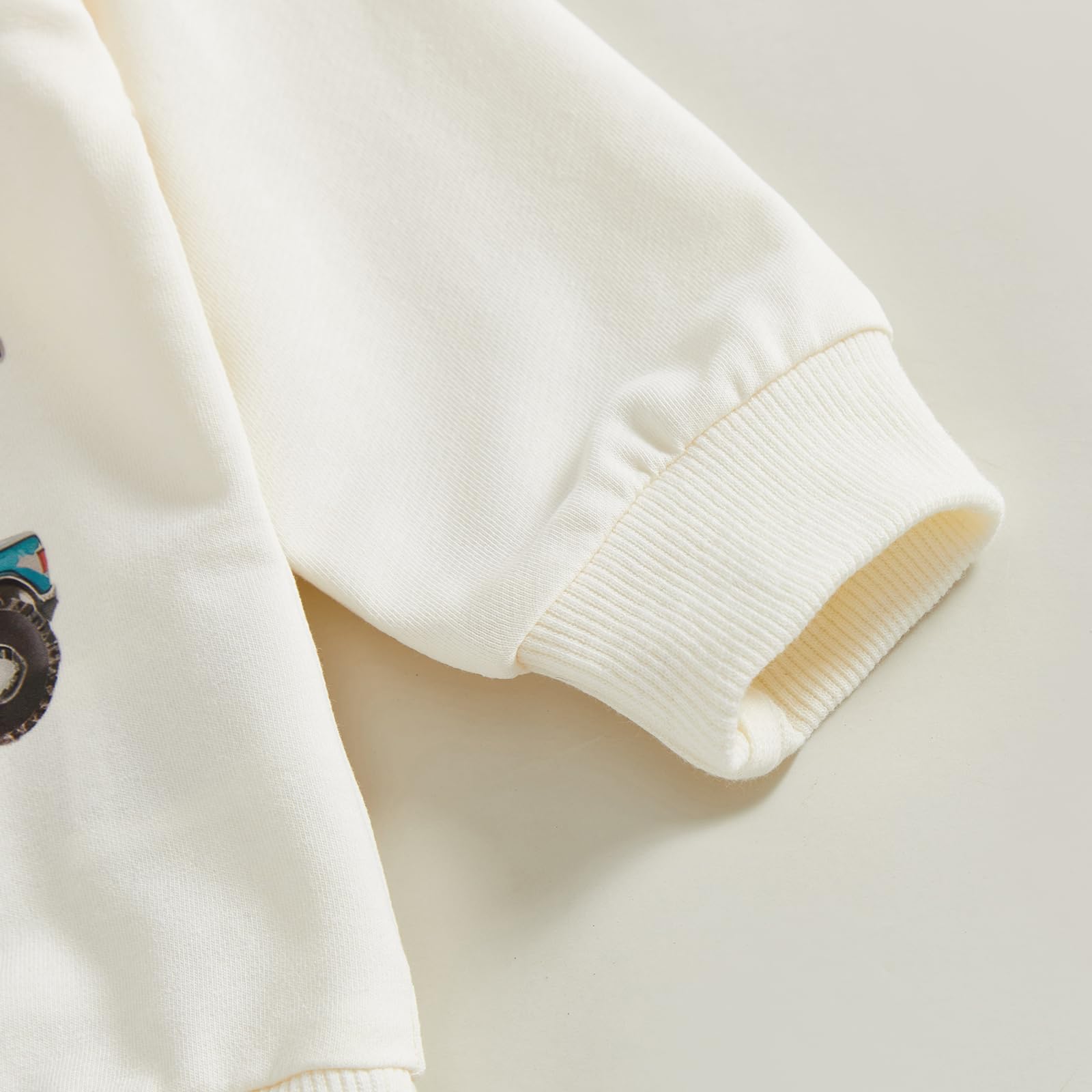 Frietlebird Toddler Baby Boy Fall Winter Clothes Crewneck Sweatshirt Long Sleeve Trucks Shirt and Pants Cute Boys Outfits