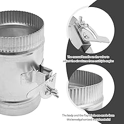 EATAKWARD Backdraft Damper HVAC Duct Manual Volume
