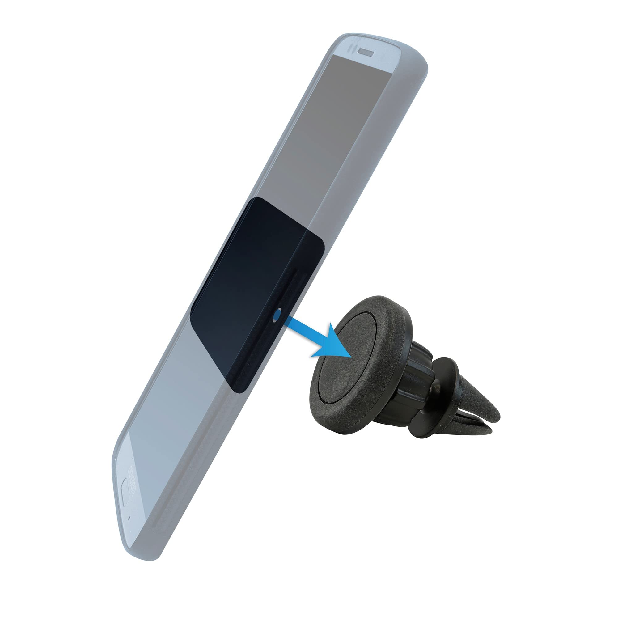 Streetwize - Fully Magnetic Smartphone Phone Holder, Gadget Holder - Vehicle Air Vent Mount, 360° Rotating - Phone Cradle (SWGH17)