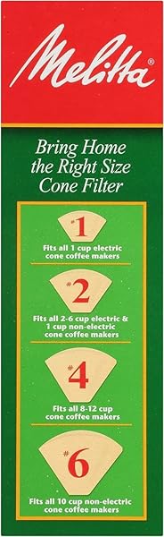 MELITTA SUPER PREMIUM NO. 4 COFFEE PAPER FILTER, 100 COUNT (PACK OF 1), BROWN