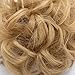Scrunchy Updo Wavy Straight Hair Bun Clip Messy Donut Chignons Synthetic Hairpiece Hair Extension (dark blonde & ash blonde)thumb 4