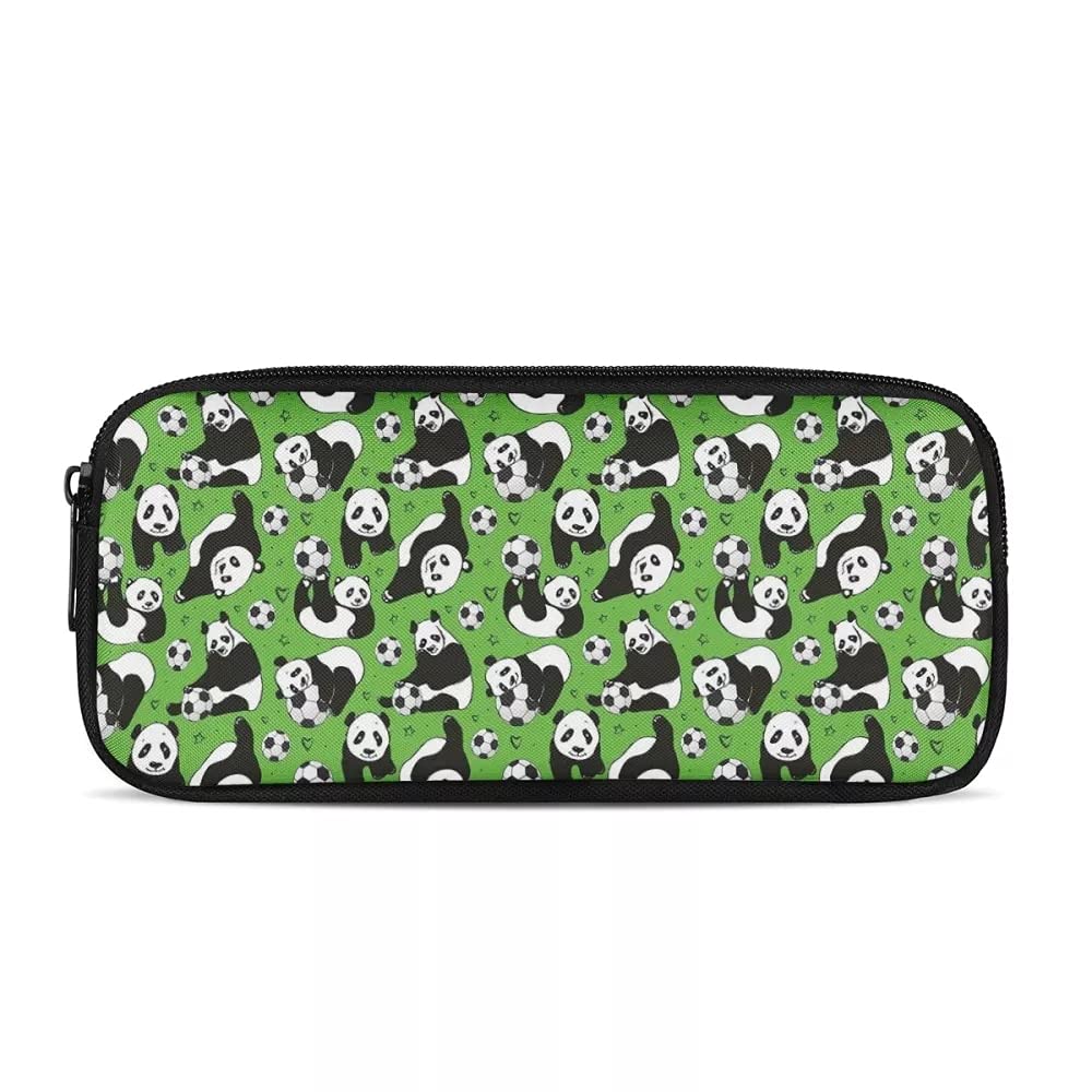 Amzbeauty Large Pencil Case Big Capacity Pen Bag Portable Office Stationery Makeup Bags School Supplies for Middle College Students Girls Boys Teen (Green Kungfu Panda)