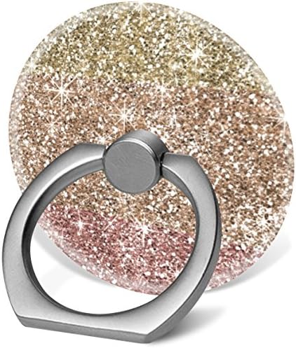 Pop 360 Degree Rotation Cellphone Finger Ring Holder Stand Car Mount Works for Smart Phone Iphone 5 6 7 8 X Plus Samsung HTC LG Ipad-rose pink gold faux glitter girly