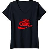 Womens Coca-Cola Classic Diet Coke Red Label V-Neck T-Shirt