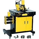 INTBUYING 3 in 1 Electric Hydraulic Busbar Processor Cutter/Bender/Hole Puncher 700bar for Copper &amp; Aluminum Busbars, Industrial Grade Busbar Fabrication Tool with 6 Punching Dies 110V