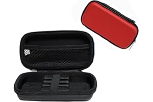 IdealThingShop Hard EVA Case with Handle for Steel Tip and Soft Tip Darts, Fits 3 Darts, Shafts, Flights, Tips, Mesh Pocket D