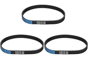 uxcell 3pcs HTD-5M Rubber Timing Belt 82 Teeth, 410mm Pitch Length x 15mm Width x 3.6mm Height, Closed Loop Pulley Timing Bel