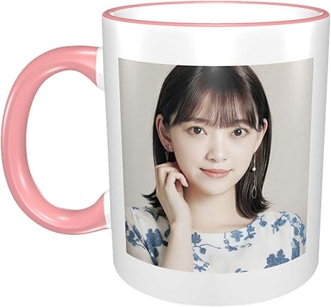 Amazon Co Jp マグカップ 堀未央奈 耐熱マグカップ コーヒー グッズ 陶器 グラスグリーン 大容量 真空断熱 ギフト 330ml ホーム キッチン