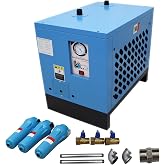 HayWHNKN 35CFM Refrigerated Air Dryer Compressed Air Dryer Refrigerated Type 220V 600W Inlet and Outlet Ports Size 1" G for 7.5HP Air Compressor