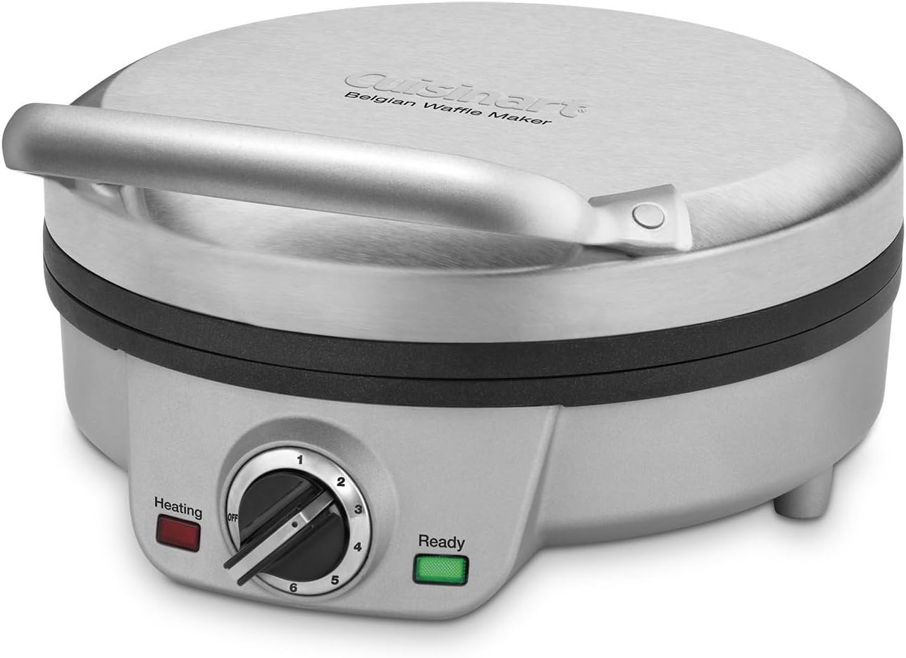 Cuisinart WAF-200 4-Slice Belgian Waffle Maker - Silver: Electric Waffle Irons: Kitchen & Dining