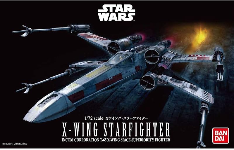 GmbH 01200/1200 Revell Bandai 01200 X-Wing Starfighter Kit 1:72 Modelo plástico Star Wars Luke Skywalker, Multicolor, 1/72